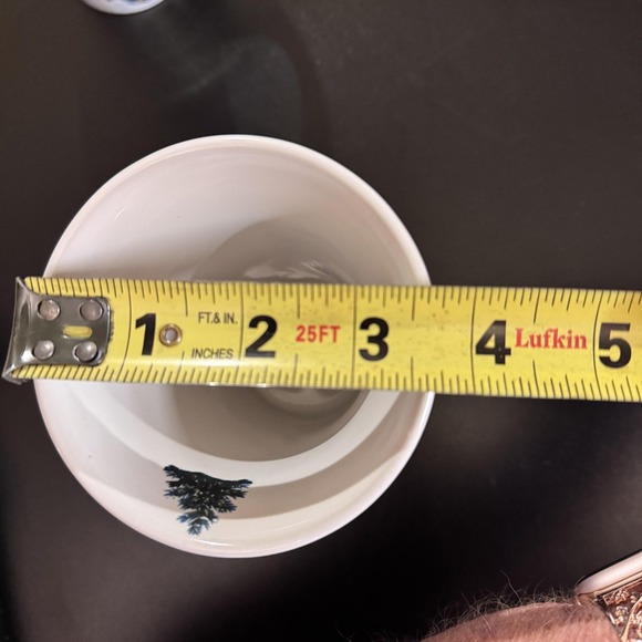 Christmas Holiday Santa Tall Latte Mugs Set Blue Dishwasher Microwave Safe Cups - Picture 12 of 13